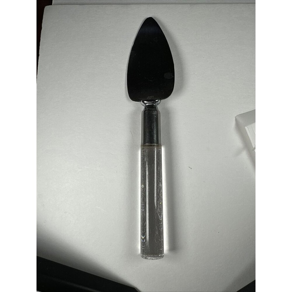 Vintage Frontier Forge Stainless Steel Serving Cake Knife With Lucite Handle